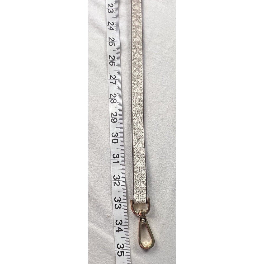 Michael Kors White /Grey MK Logo Adjustable Crossbody Strap Replacement Like EUC - Picture 4 of 8